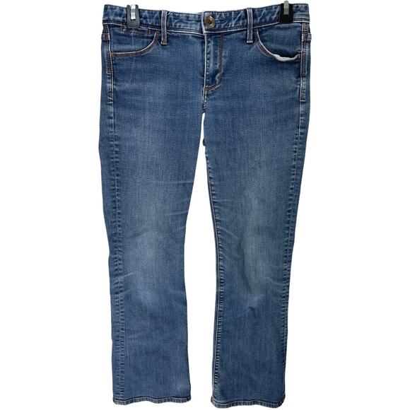 Banana Republic Bootcut Jeans Women Size 27 Petite Blue Denim Mid Rise Cotton - Picture 1 of 6